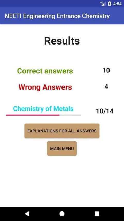 Engineering Entrance Chemistry скриншот 1