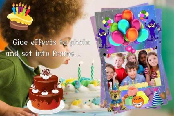 Birthday Photo Editor स्क्रीनशॉट 1