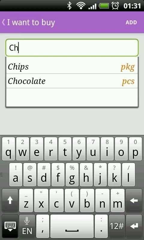 SimpleBuy - shopping list screenshot 2