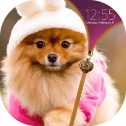 Puppy Zipper Lock Screen иконка
