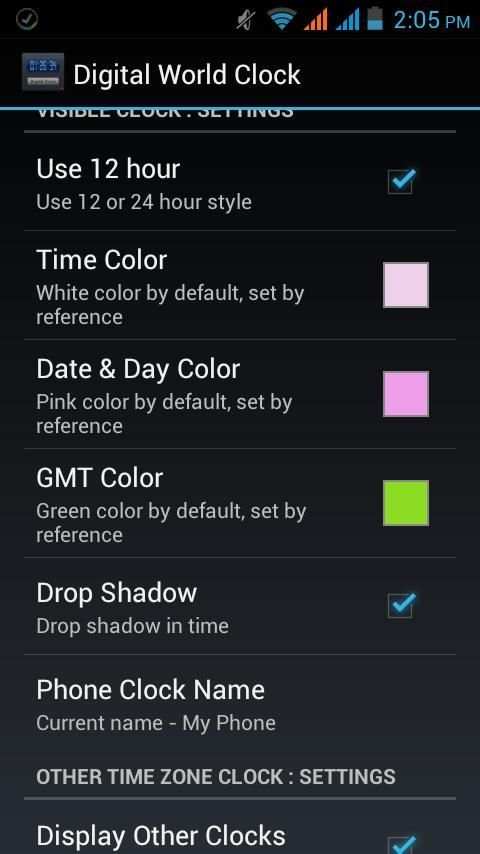 Digital World Clock Widget screenshot 4