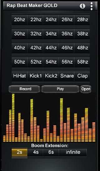 Rap Beat Maker Gold with Deep Bass Drum Machine screenshot 1