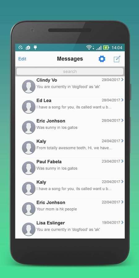 Emoji Messenger: SMS, MMS App screenshot 1
