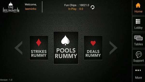 Taj Rummy - Free Rummy Games 4 تصوير الشاشة