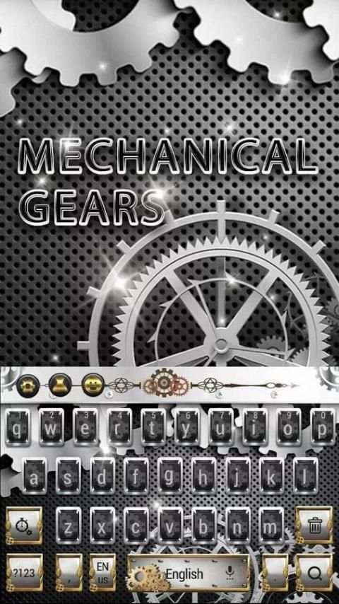 Tech Mechanical Gears keyboard 1 تصوير الشاشة