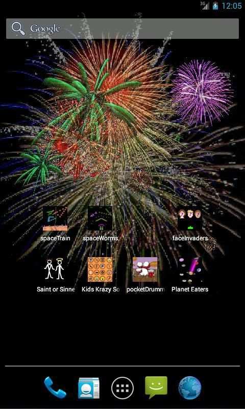 LWP Fireworks, Live Wall Paper screenshot 4
