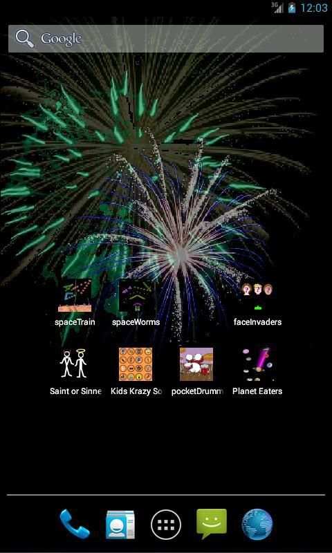 LWP Fireworks, Live Wall Paper screenshot 2
