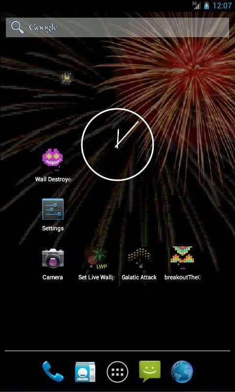 LWP Fireworks, Live Wall Paper screenshot 3