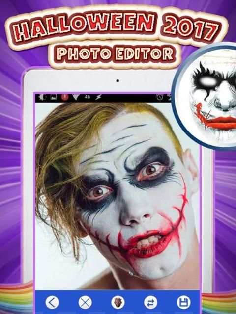 Halloween Makeup Photo Editor скриншот 3