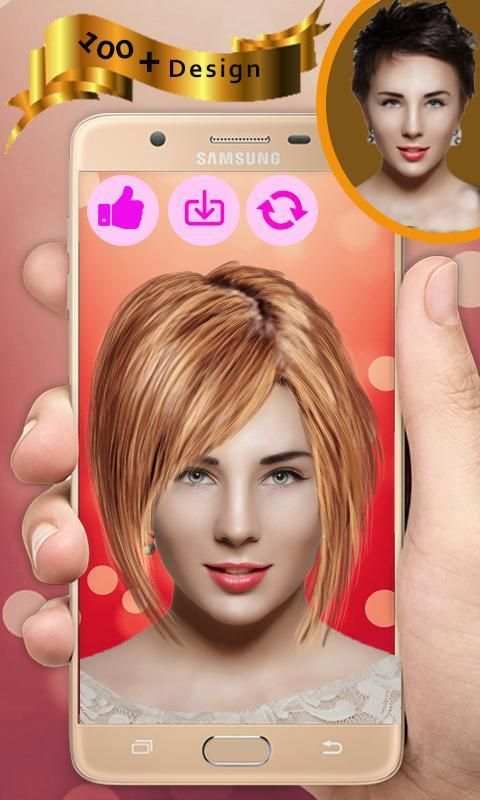 Pretty Girl Hairstyle Photo Editor-Hair Trend 2018 screenshot 1