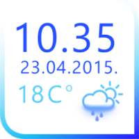 पारदर्शी डिजिटल घड़ी