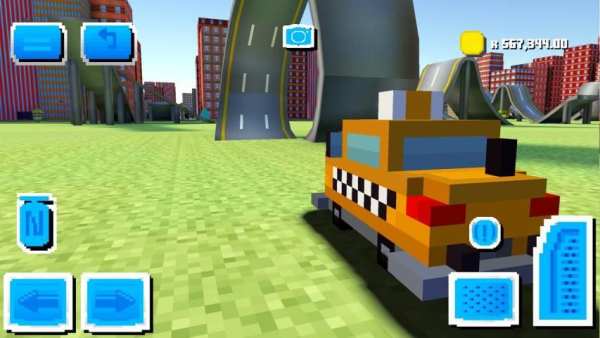 Blocky Car Driving screenshot 5