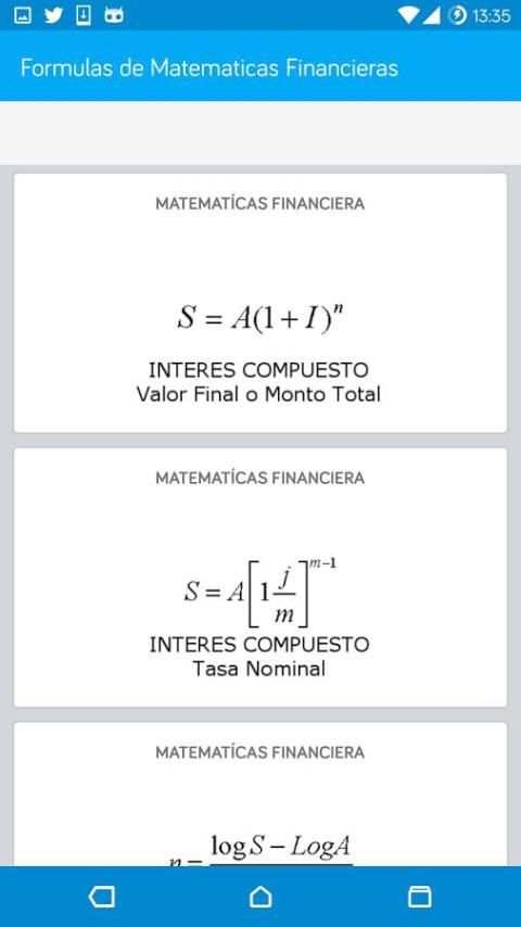 Formulas de Matemáticas Financieras скриншот 2