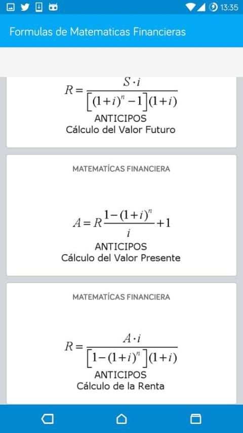 Formulas de Matemáticas Financieras скриншот 3