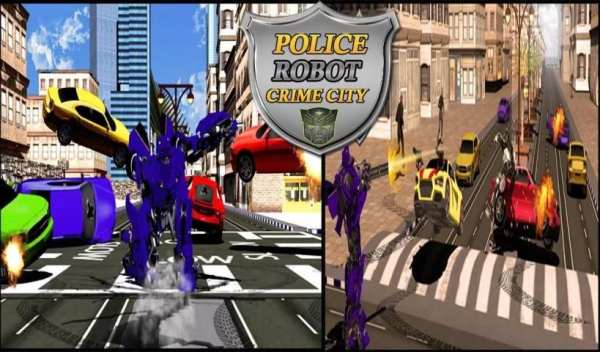 Police Robot Grand City स्क्रीनशॉट 1