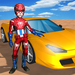 супергерои автомобиль трюки мания 3d иконка