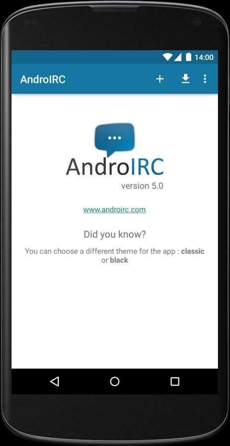 AndroIRC 11 تصوير الشاشة