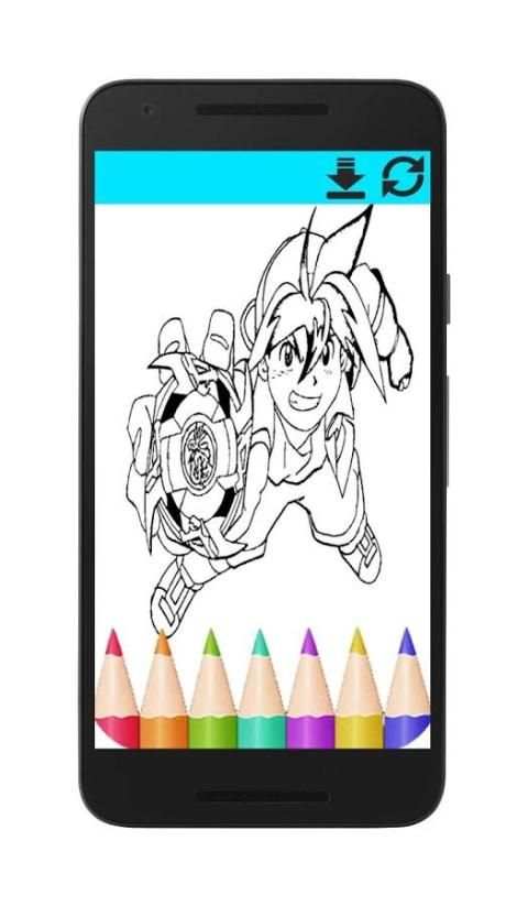 Coloring BeyBlade скриншот 1