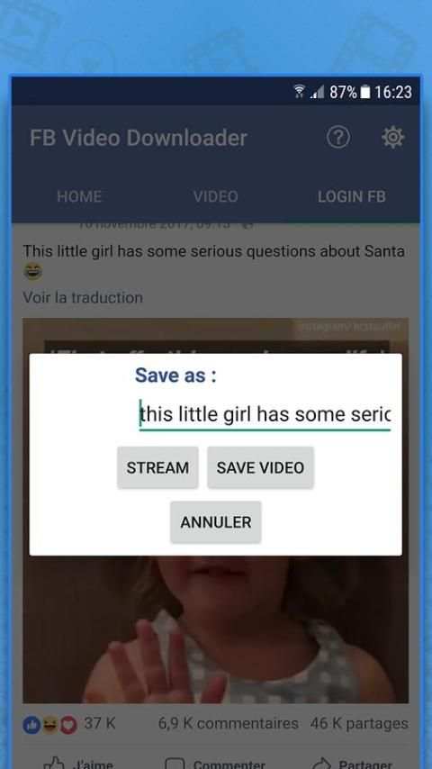 Super Video downloader for Facebook screenshot 3
