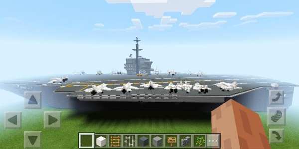 Aircraft Carrier Minecraft map screenshot 1