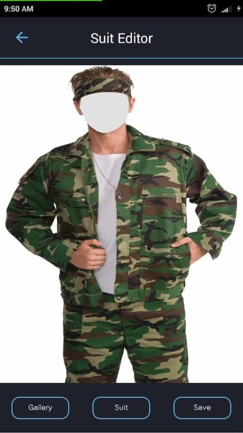 ikon Military Man Photo Suit Editor