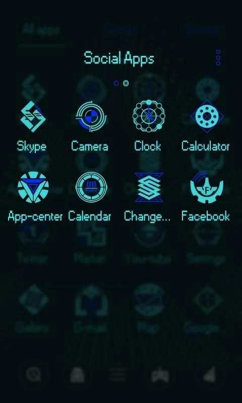 Laser GO Launcher Theme screenshot 3