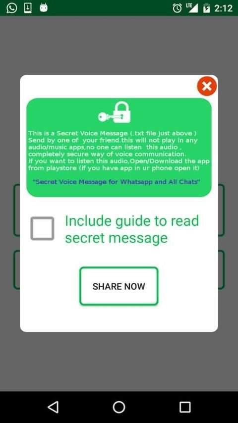 Secret Voice Message for Whatsapp and All Chats скриншот 1
