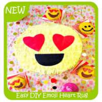 Easy DIY Emoji Heart Rug