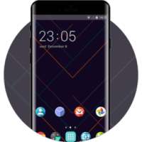 Theme for Infinix Note 4: Abstract Dark Red Neon