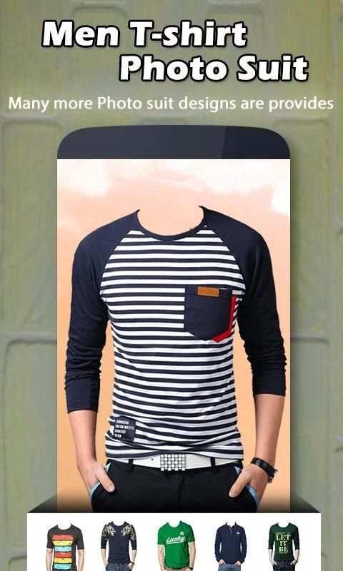 Man T-Shirt Photo Suit скриншот 2