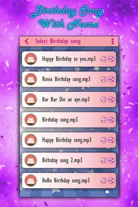 Birthday Song with Name 3 تصوير الشاشة