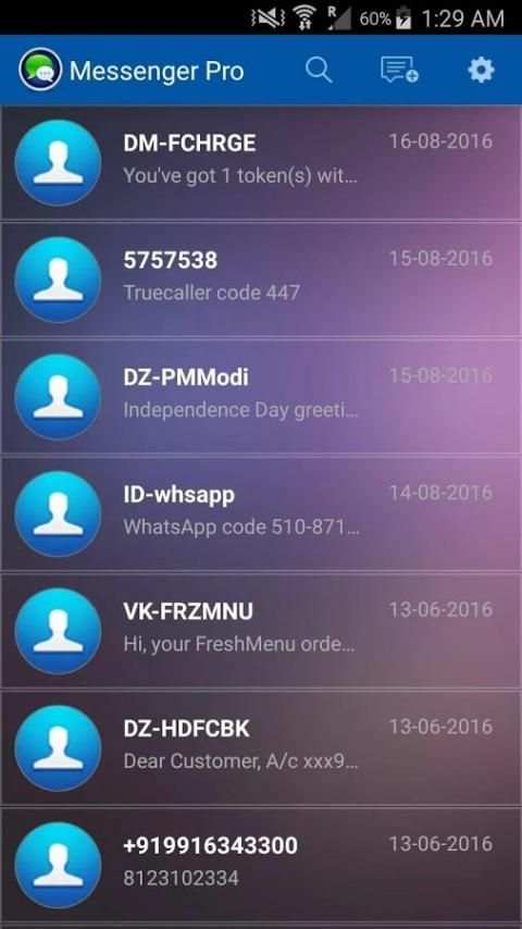 Messenger Pro 6 تصوير الشاشة