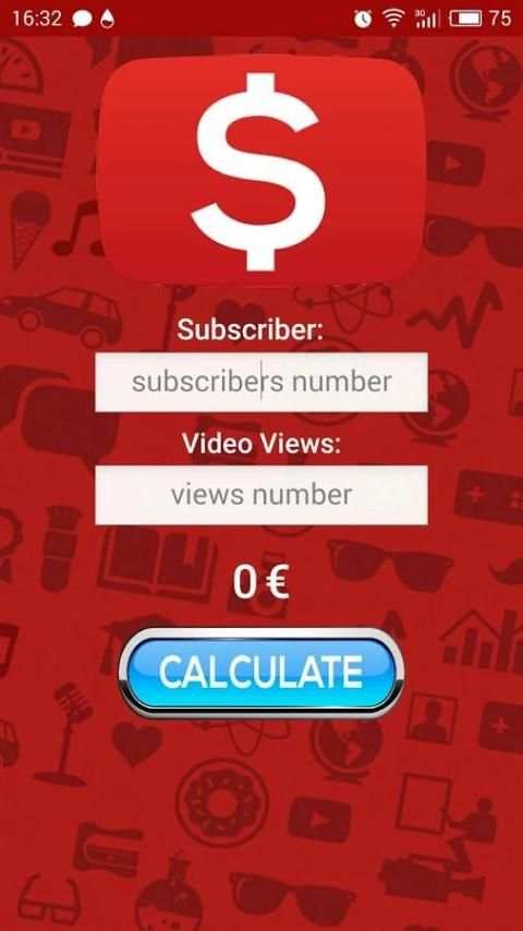 Youtubers Earnings Calculator screenshot 1