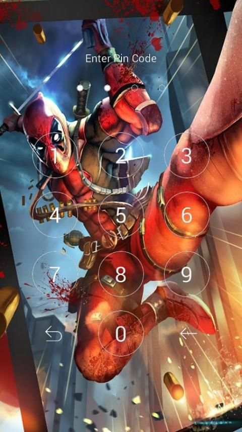 dead superhero pool lock wallpapers скриншот 2