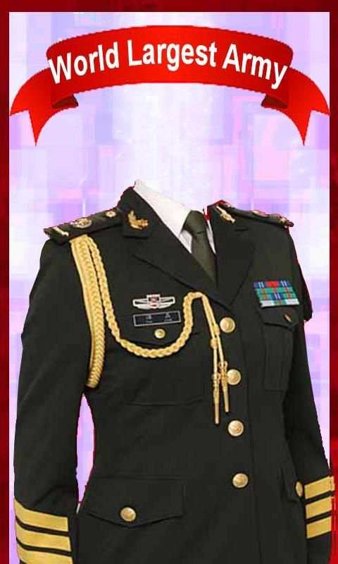 China Army Photo Editor Uniform Suit Changer 2017 скриншот 6