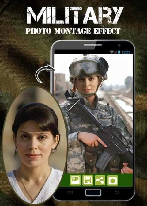 Military Photo Montage Effect скриншот 3