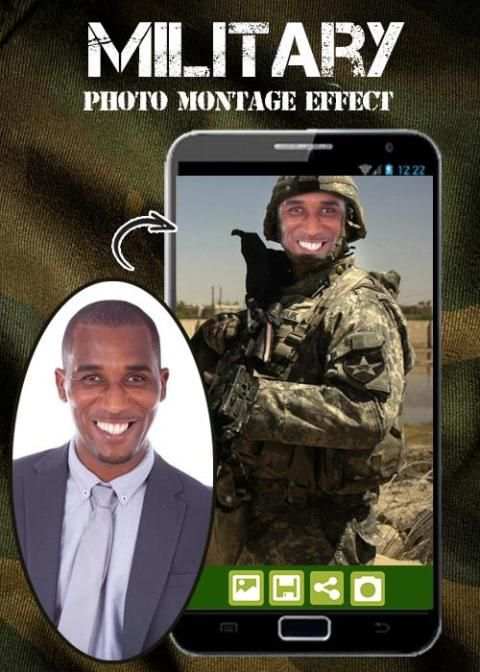 Military Photo Montage Effect скриншот 6