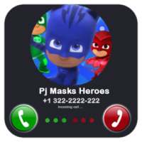 fake call from pjmasks 2018 on 9Apps