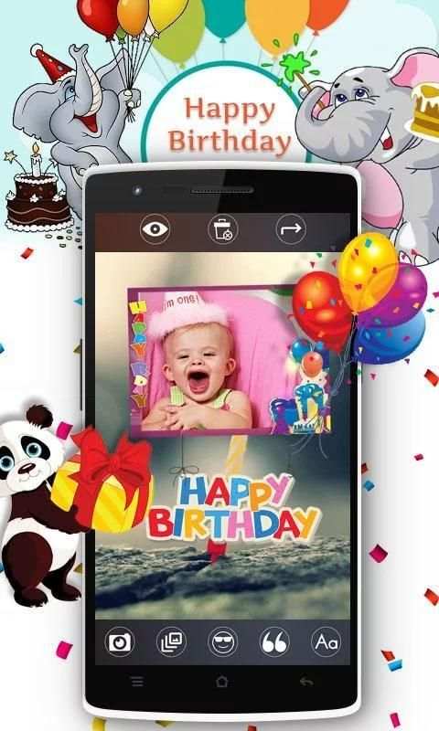 Birthday Photo Maker 3 تصوير الشاشة