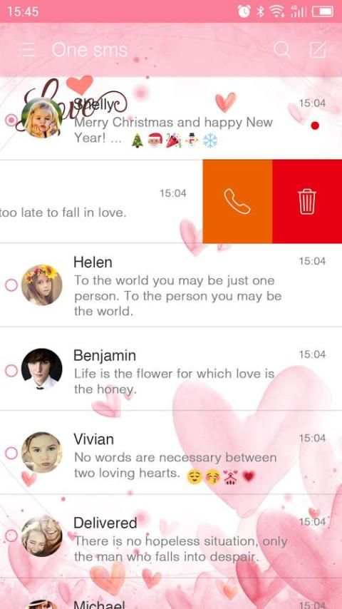 Love Pink - One Sms screenshot 7