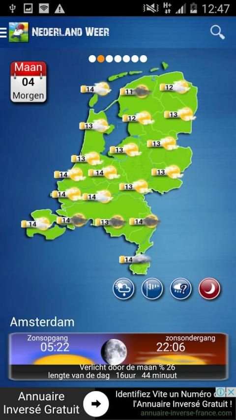 Nederland weer (Netherlands) screenshot 2
