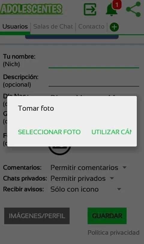 Adolescentes screenshot 1