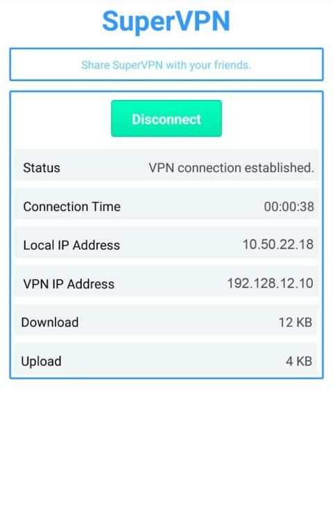 SuperVPN Free VPN Proxy скриншот 1