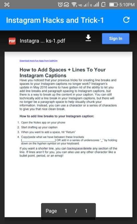 Hacks and tricks of Instagram screenshot 3
