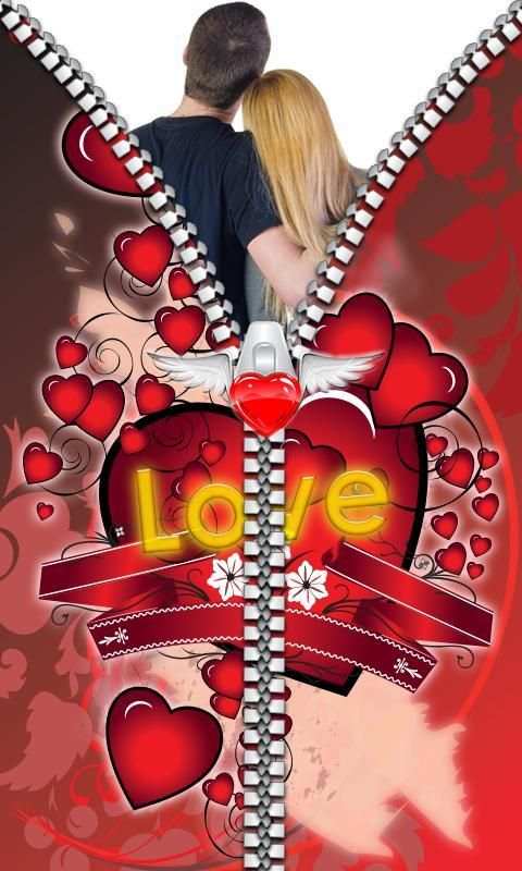 Love Zipper Screen Lock скриншот 3