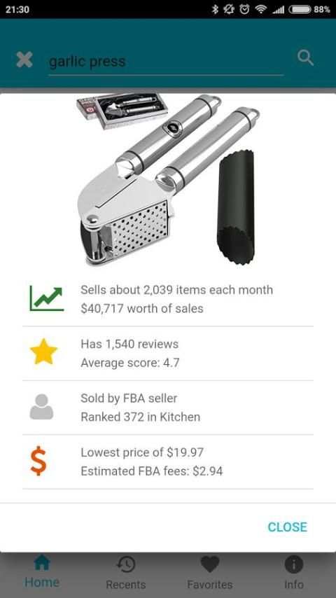amzme - Amazon Research Tool скриншот 3