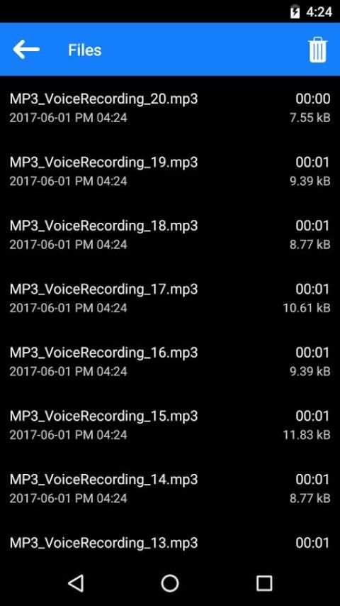 MP3 Voice Recorder 3 تصوير الشاشة