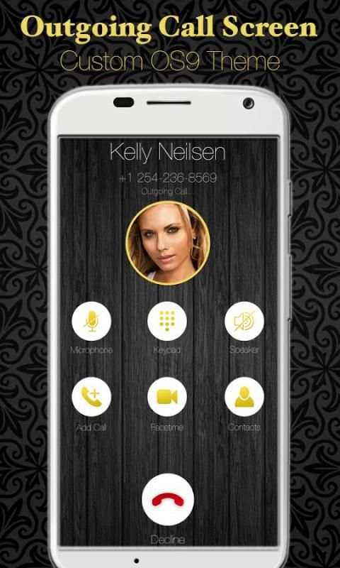 Gold Full Screen Caller Id screenshot 7
