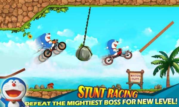 Doraemon games moto rider скриншот 1