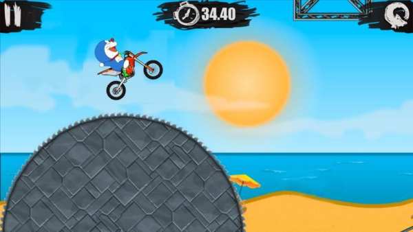 Doraemon games moto rider скриншот 2
